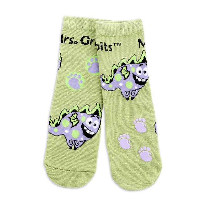 Baby/Kids Bamboo Socks with Grips - Monster