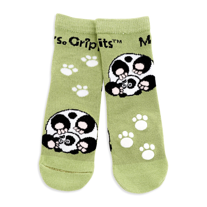 Baby/Kids Bamboo Socks with Grips - Panda loop