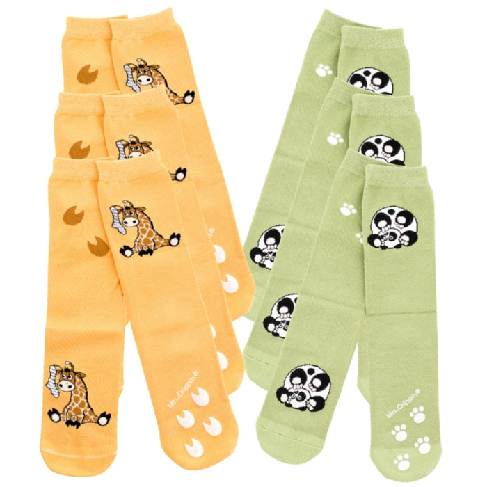 Adult Bamboo Grip Socks 6-pack