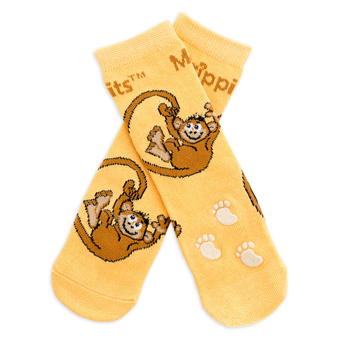 Baby/Kids Bamboo Socks with Grips - Monkey
