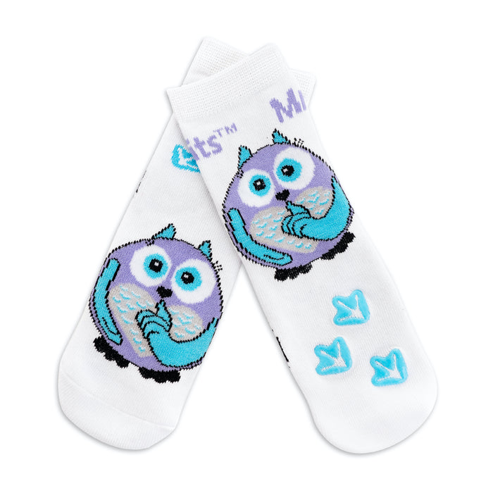 Baby/Kids Bamboo Socks With Grips - Owl
