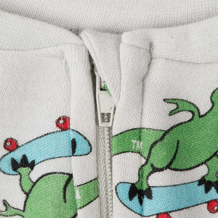 Baby/Toddler Bamboo Onesie with Grips - T-Rex